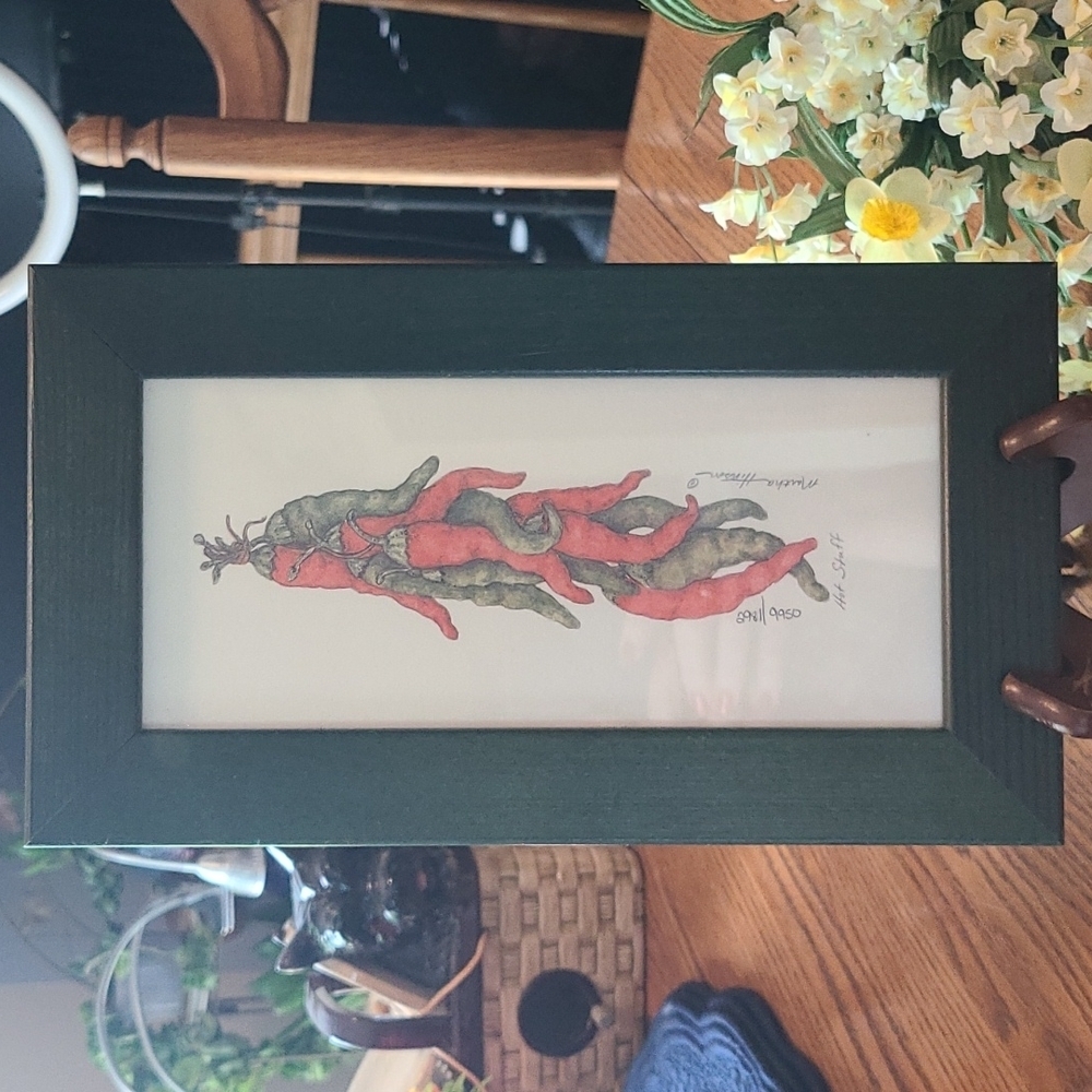 Martha Hinson "Hot Stuff" Framed & Numberd Artpiece